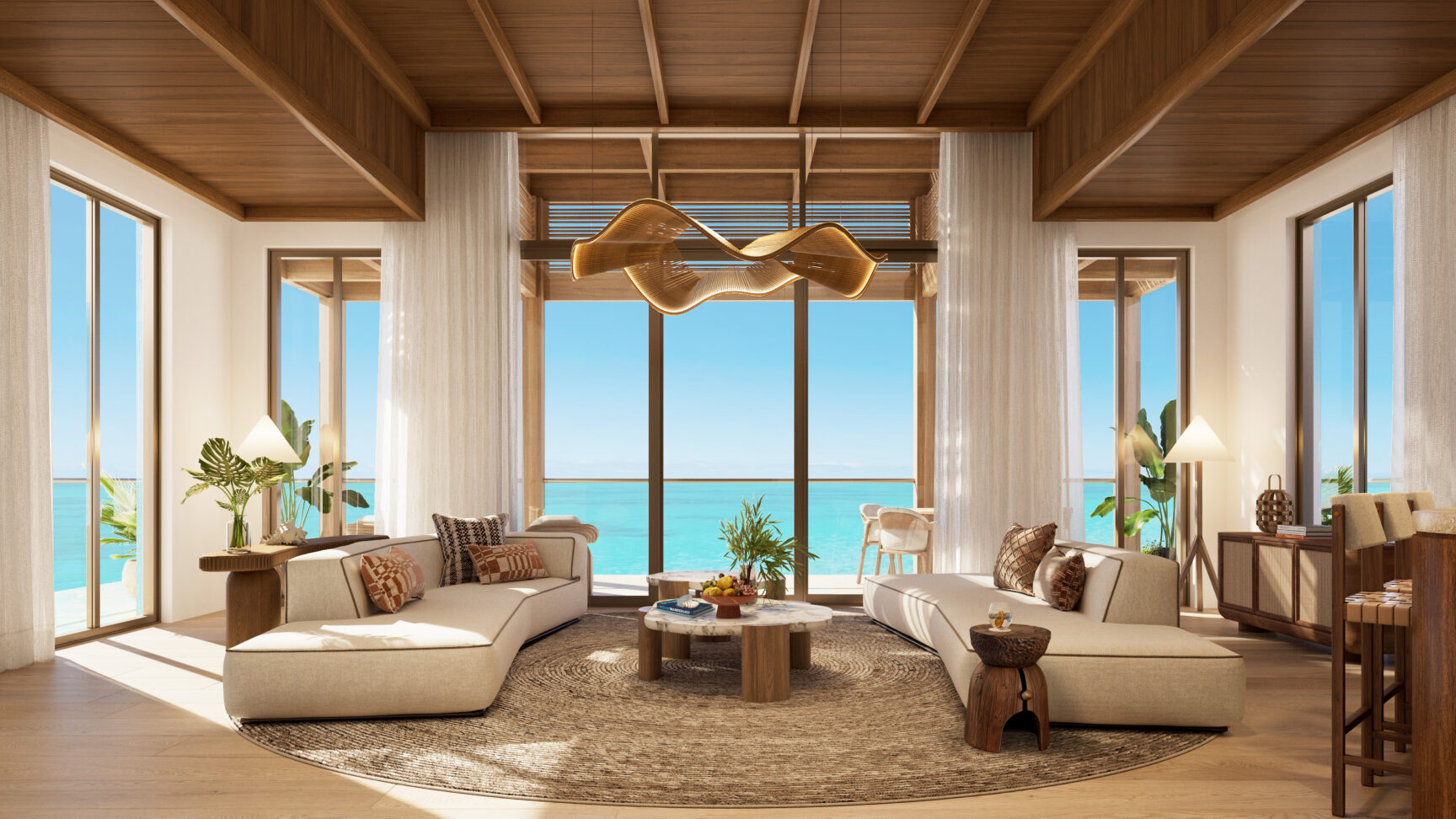 Anantara Turks and Caicos Resort and Residences – Penthouse living room