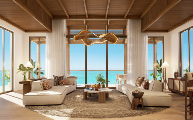 Anantara Turks and Caicos Resort and Residences – Penthouse living room